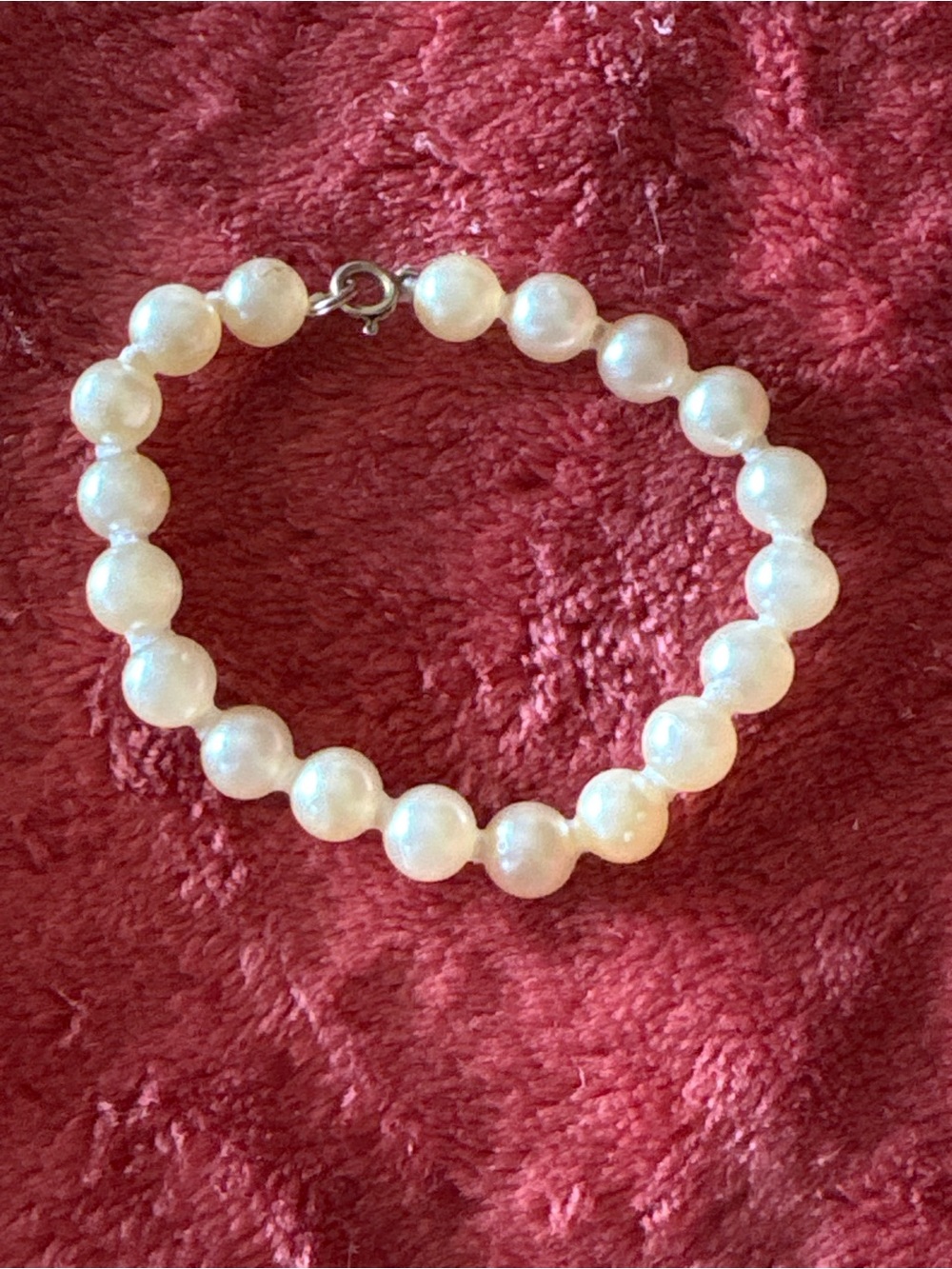 Classic White Faux Pearl Beaded Bracelet - Women Jewelry
